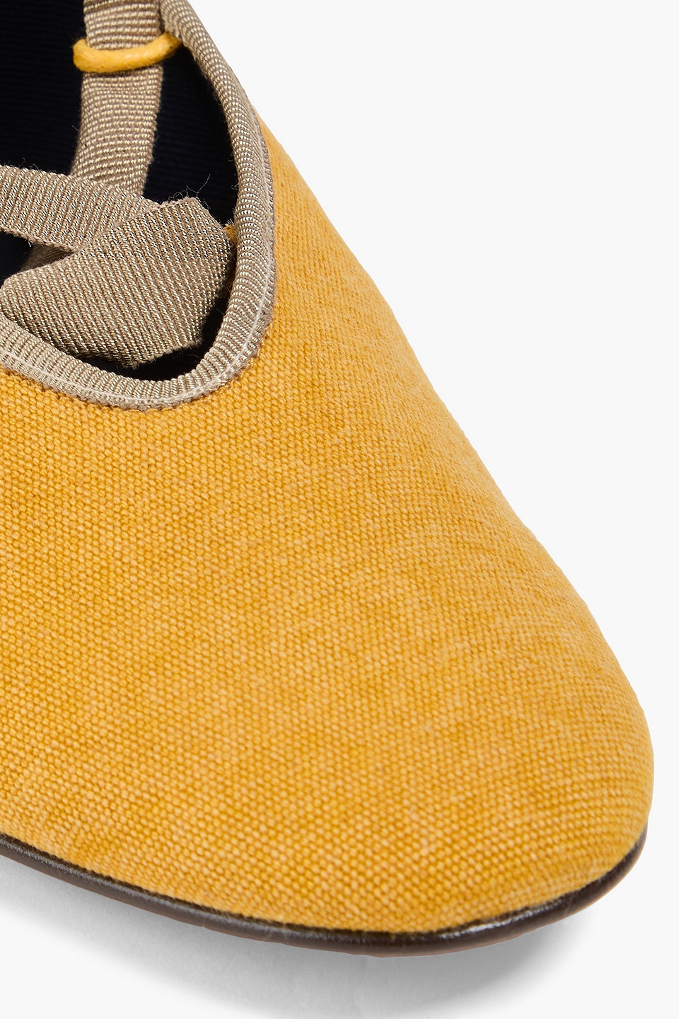 Alex Mill Juliet Canvas Ballet Flats In Marigold