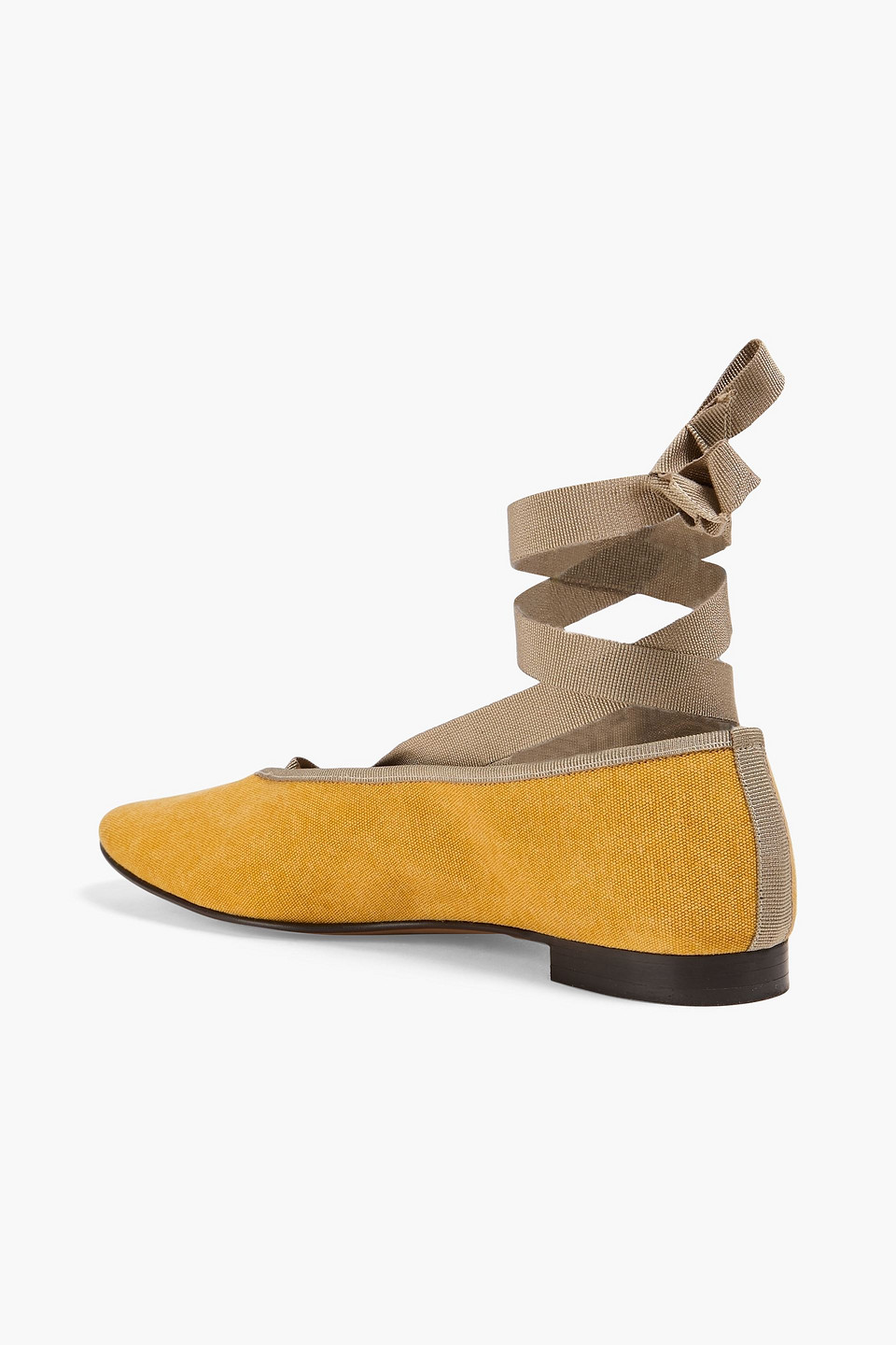 Alex Mill Juliet Canvas Ballet Flats In Marigold