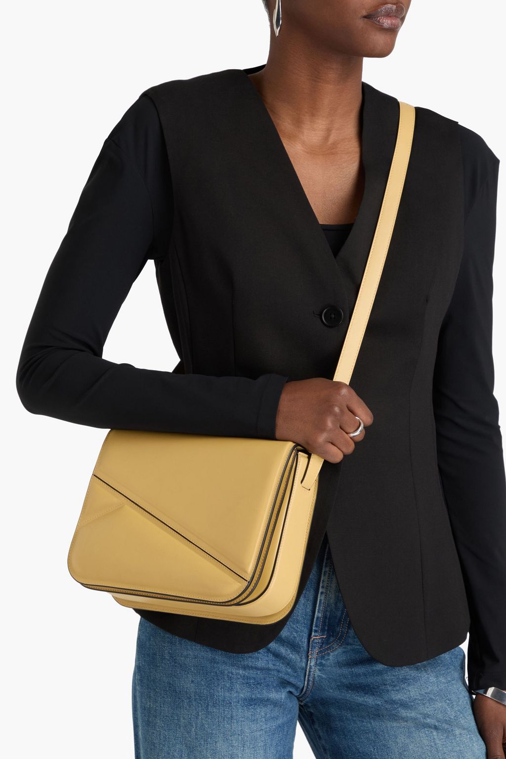 WANDLER Oscar Trunk quilted leather shoulder bag