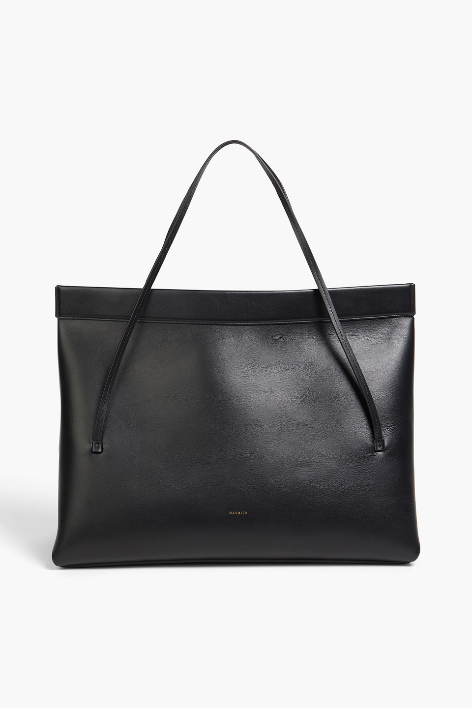 Wandler Joanna Leather Tote In Schwarz