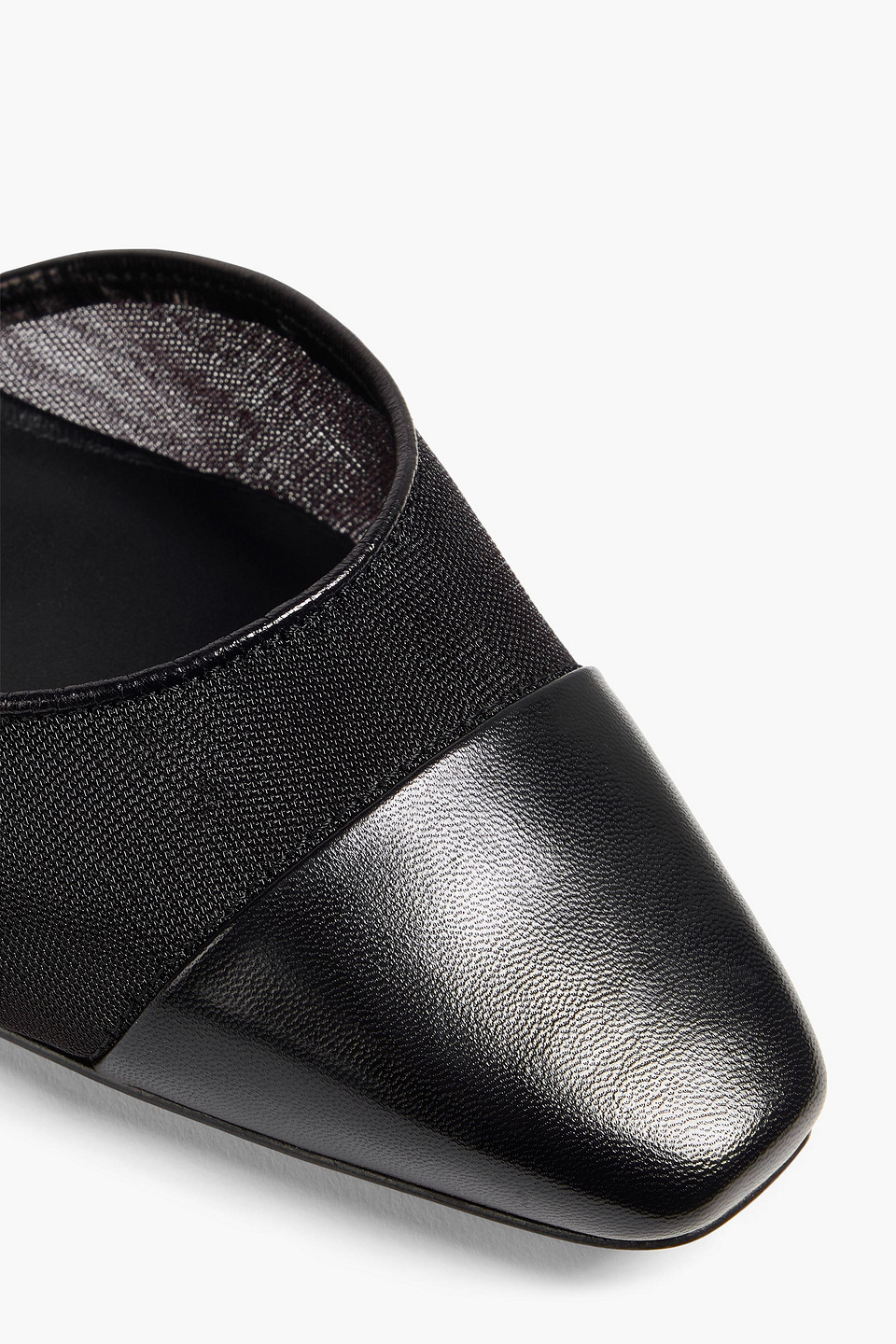 Veronica Beard Cecile Rhinestone Mesh Cap-toe Slingback In Schwarz