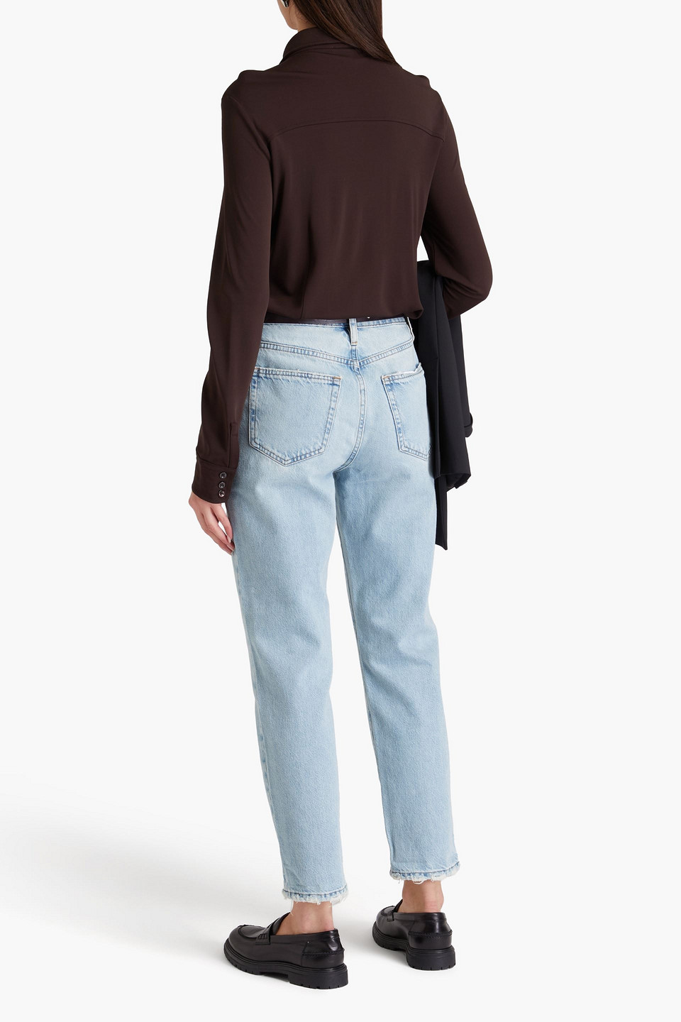 FRAME LE MEC HIGH-RISE STRAIGHT-LEG JEANS 