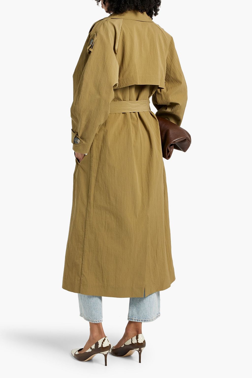 RÓHE Cotton-blend seersucker trench coat