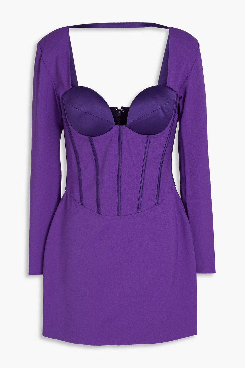Retroféte Veronica Corset-style Minidress In Purple
