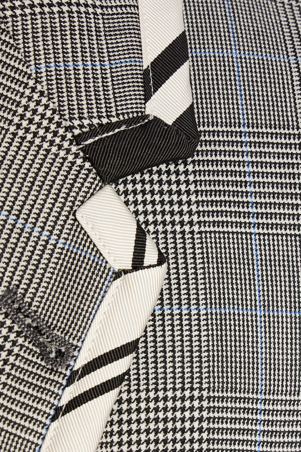 Thom Browne Prince Of Wales Checked Wool-tweed Coat In Gray