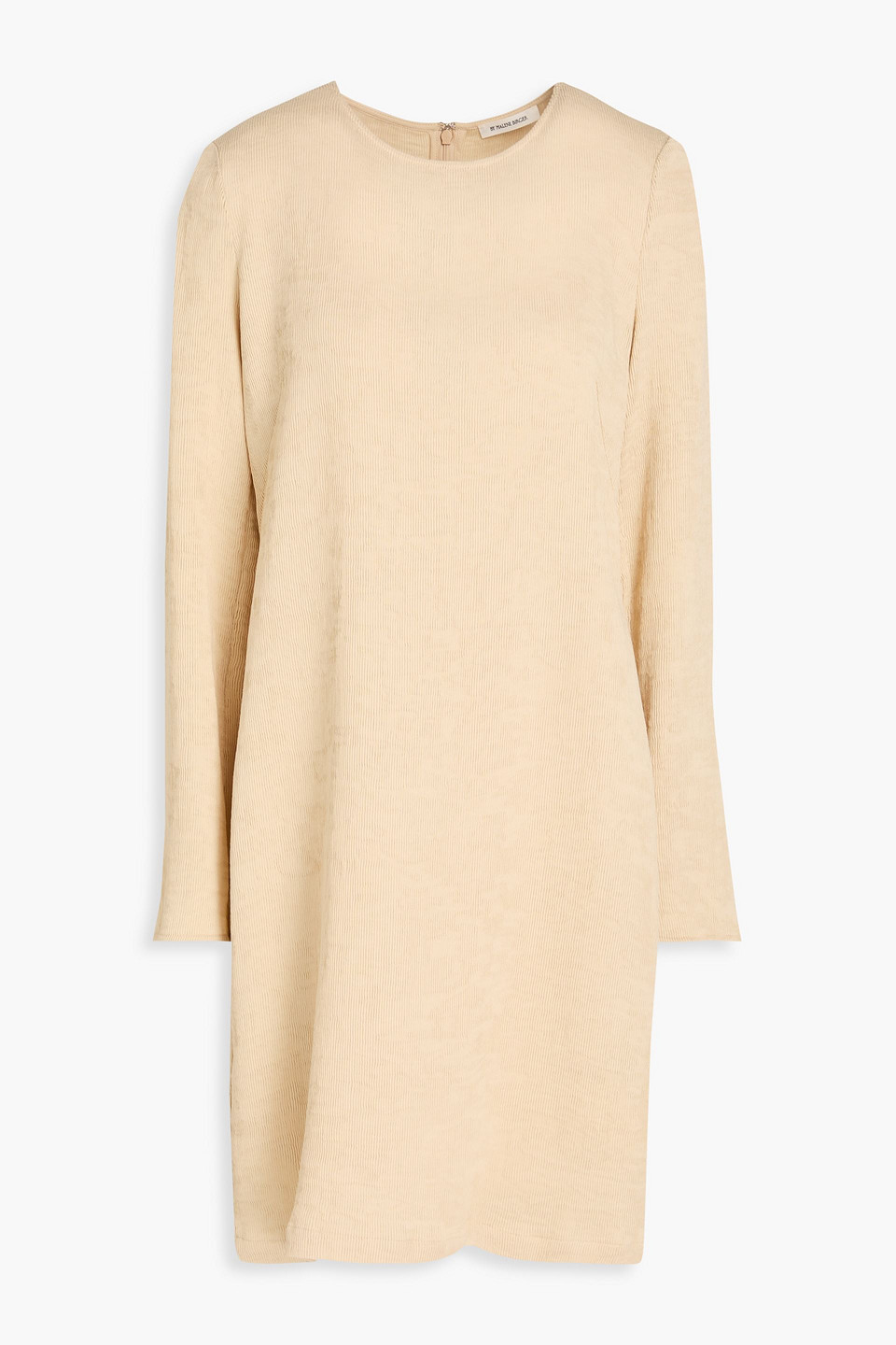 By Malene Birger - Kalima plissé ECOVERO-blend crepe mini dress - Neutral - DE 38