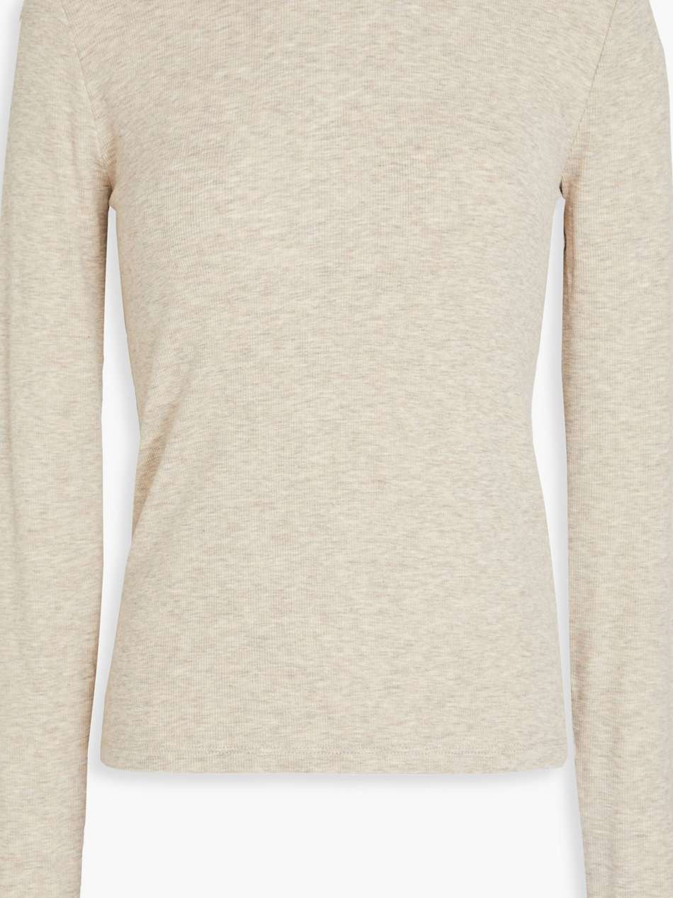 ribbed modal-blend jersey top