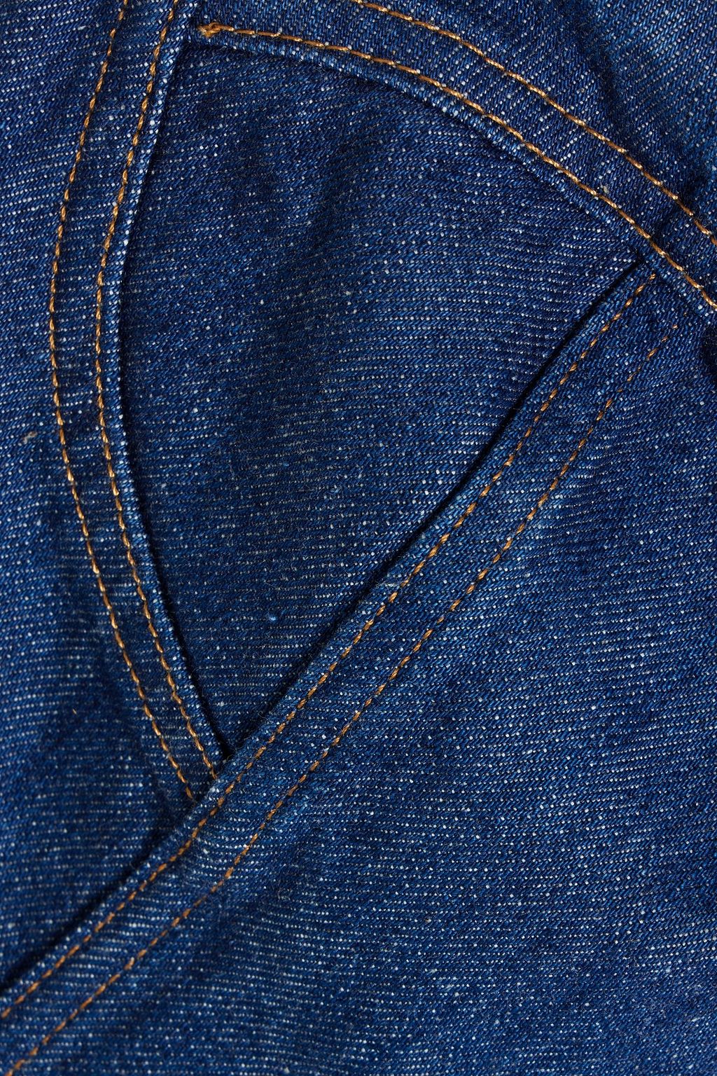 OSCAR DE LA RENTA Chain-embellished cropped denim top