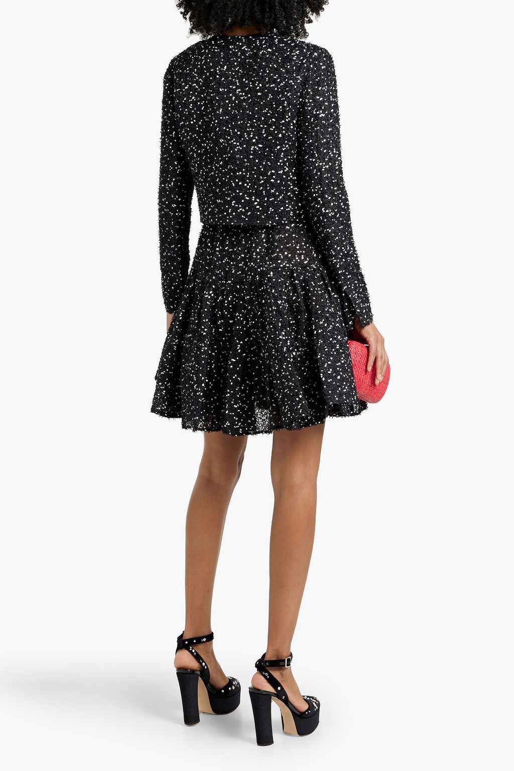 OSCAR DE LA RENTA Cropped fil-coupé jacket