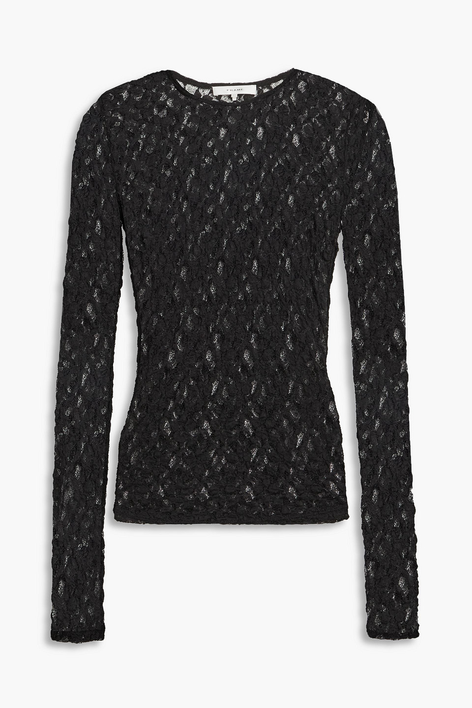 FRAME - Stretch-lace top - Black - L