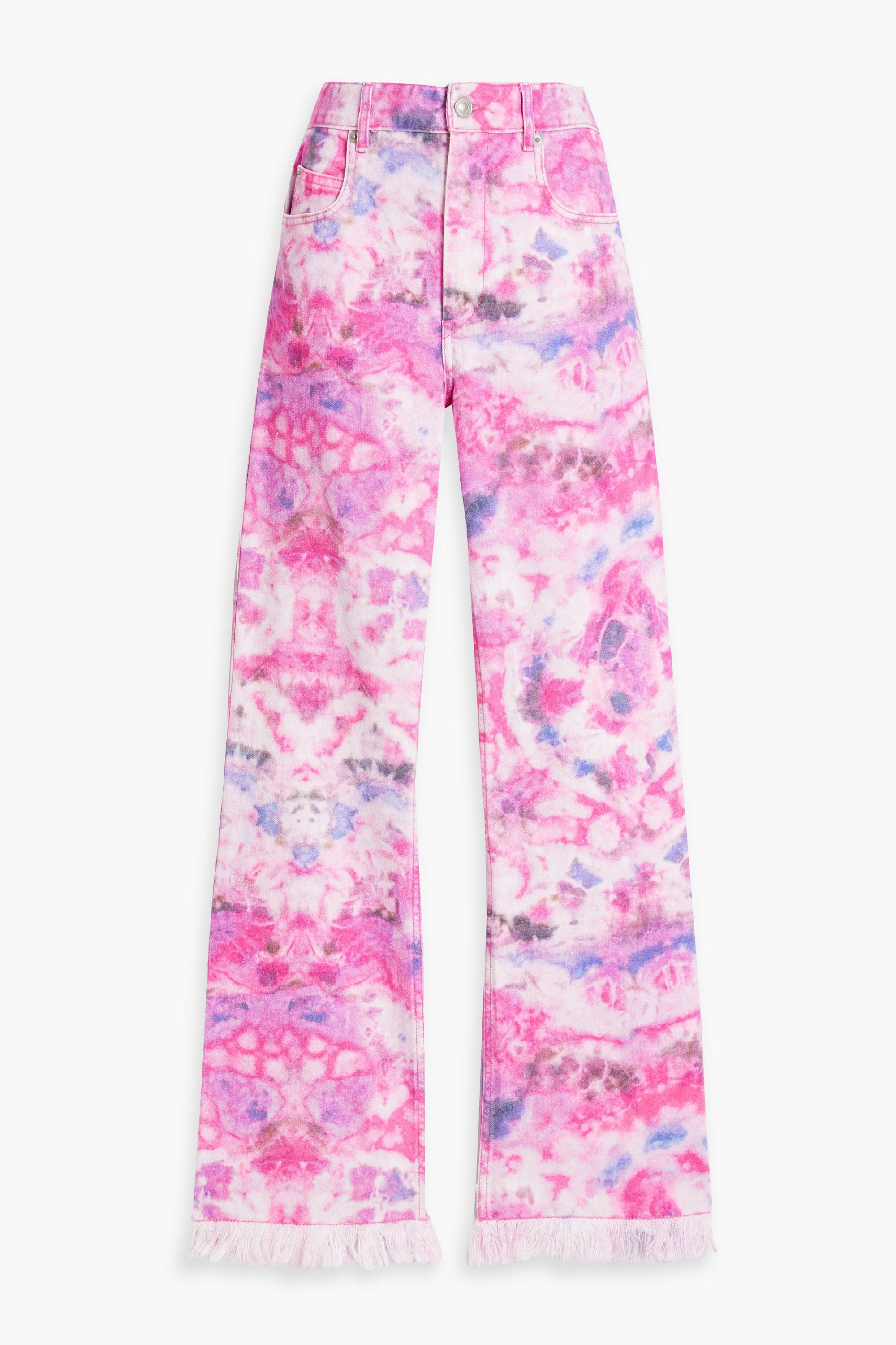 Marant Étoile Belvira tie-dyed bootcut jeans