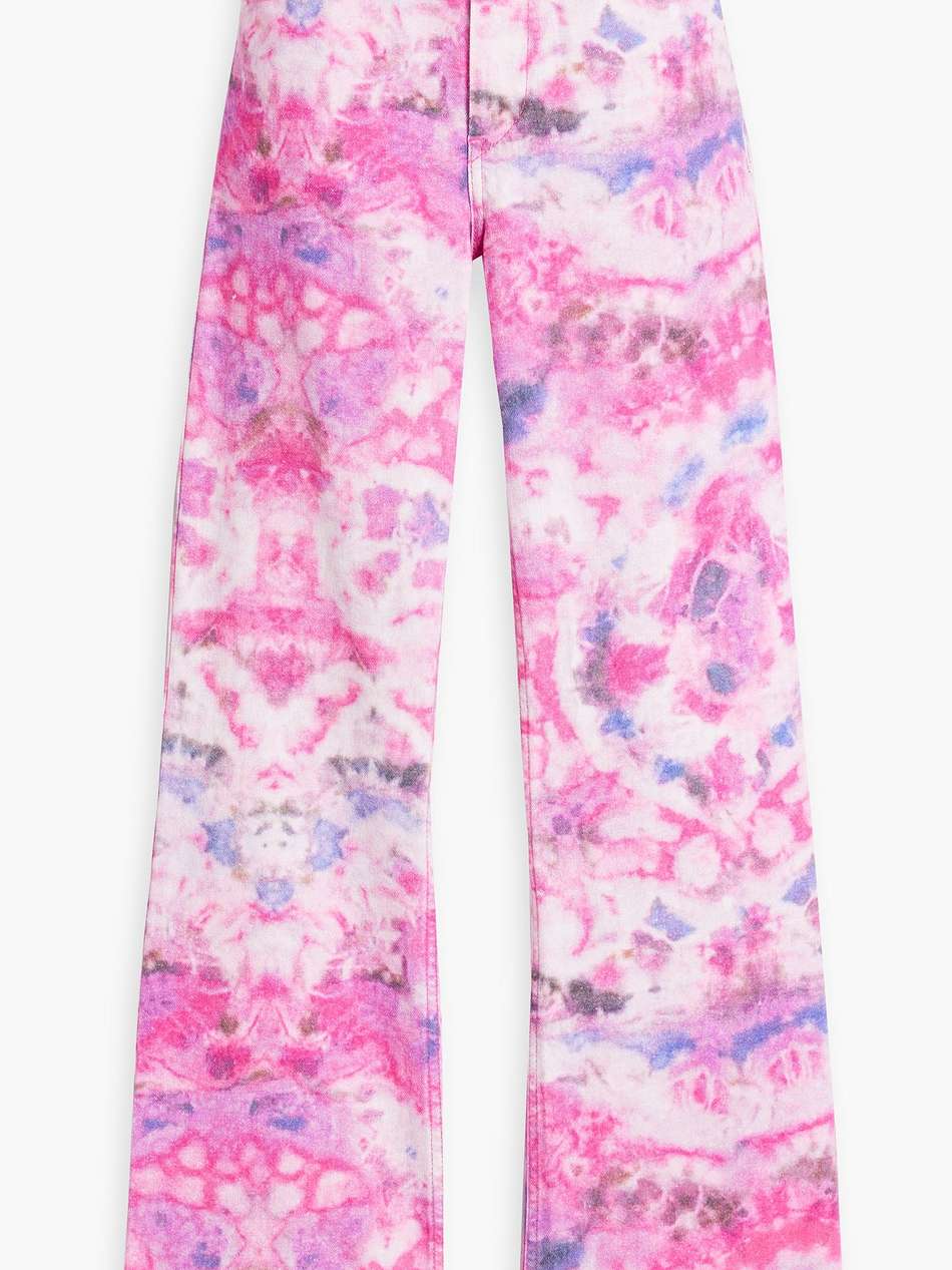 belvira tie-dyed bootcut jeans
