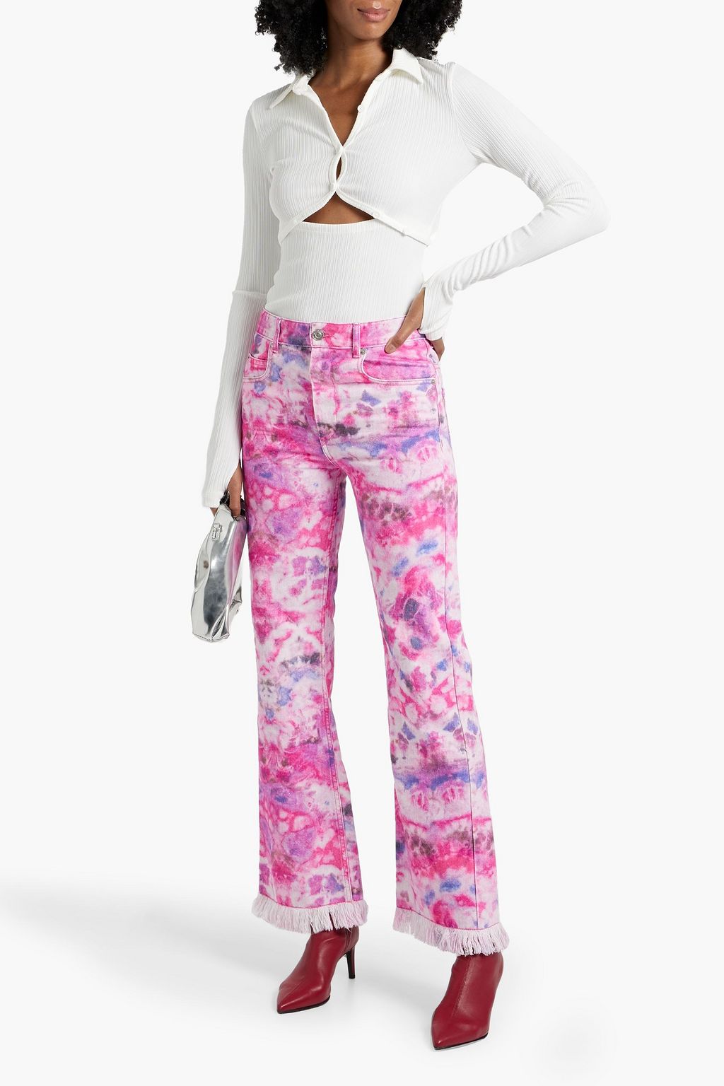 MARANT ÉTOILE Belvira tie-dyed bootcut jeans