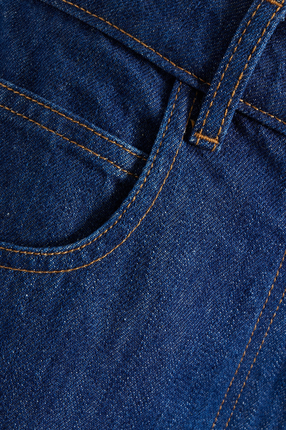 OSCAR DE LA RENTA HIGH-RISE STRAIGHT-LEG JEANS 