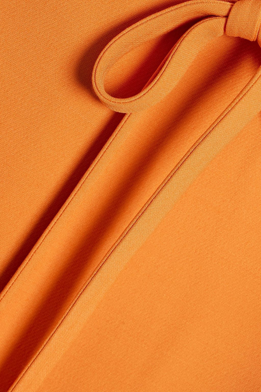 VALENTINO GARAVANI Bow-detailed silk-crepe mini dress