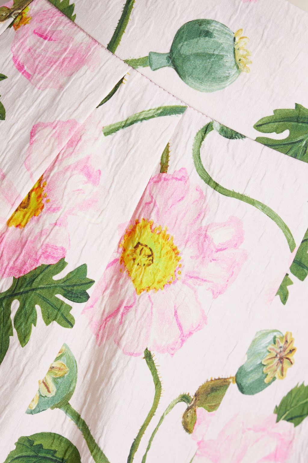 OSCAR DE LA RENTA Floral-print cotton-blend cloqué shorts