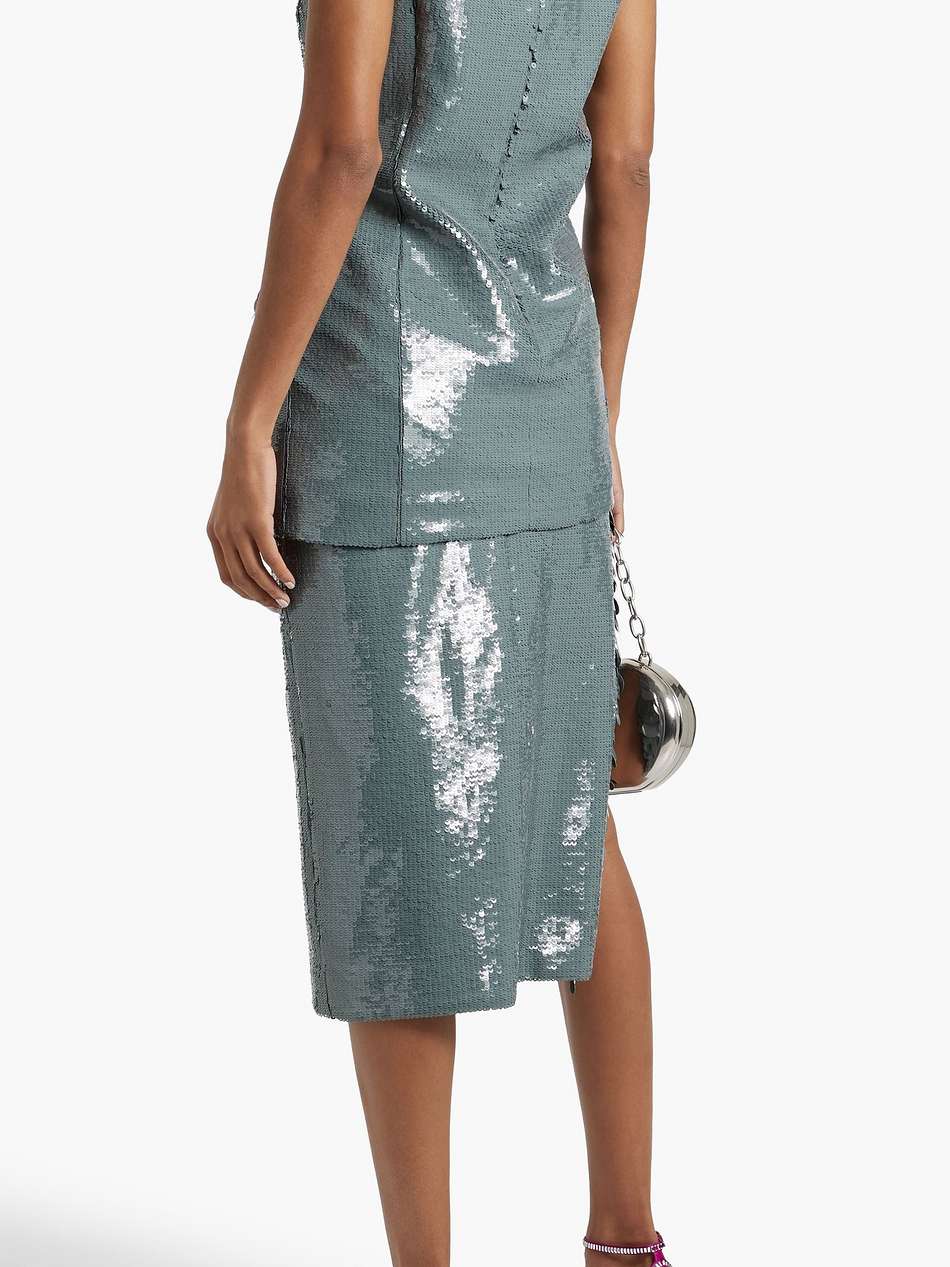 sequined tulle top
