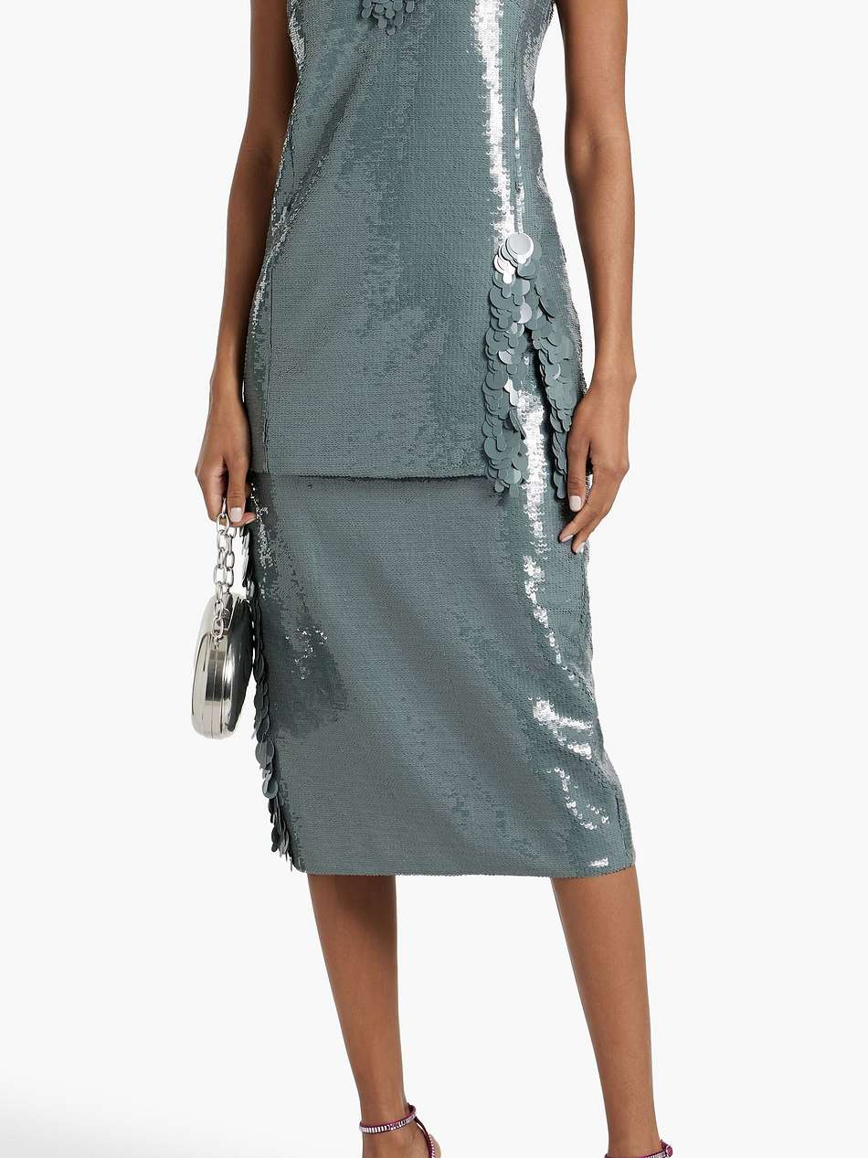 sequined tulle top