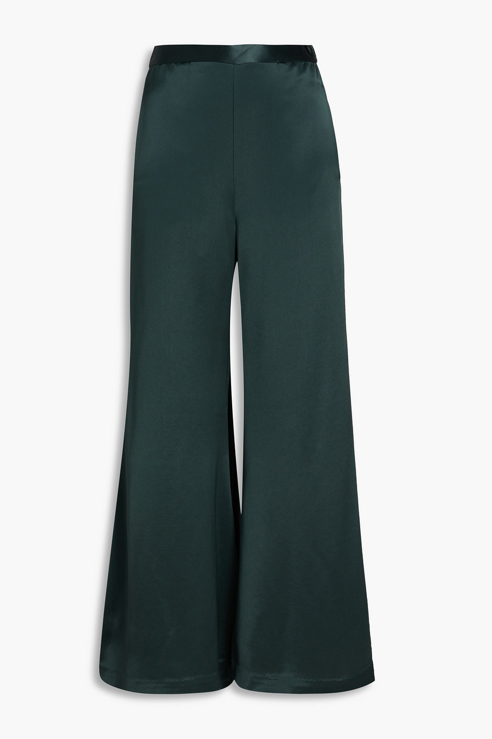 Lucee satin flared pants
