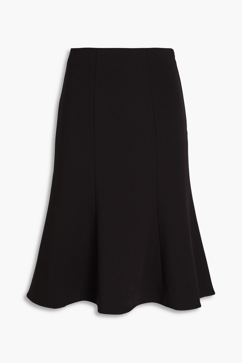 By Malene Birger Atlee Flared Crepe Skirt In Black