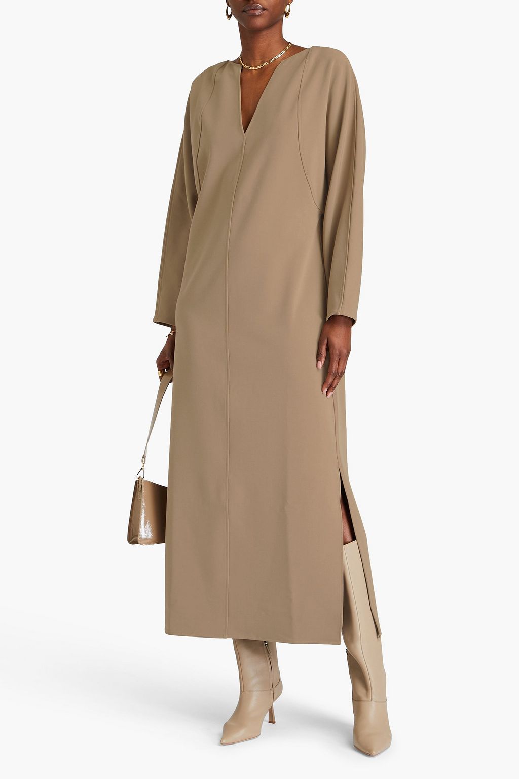 BY MALENE BIRGER فستان "إستل" متوسط الطول من نسيج محبوك