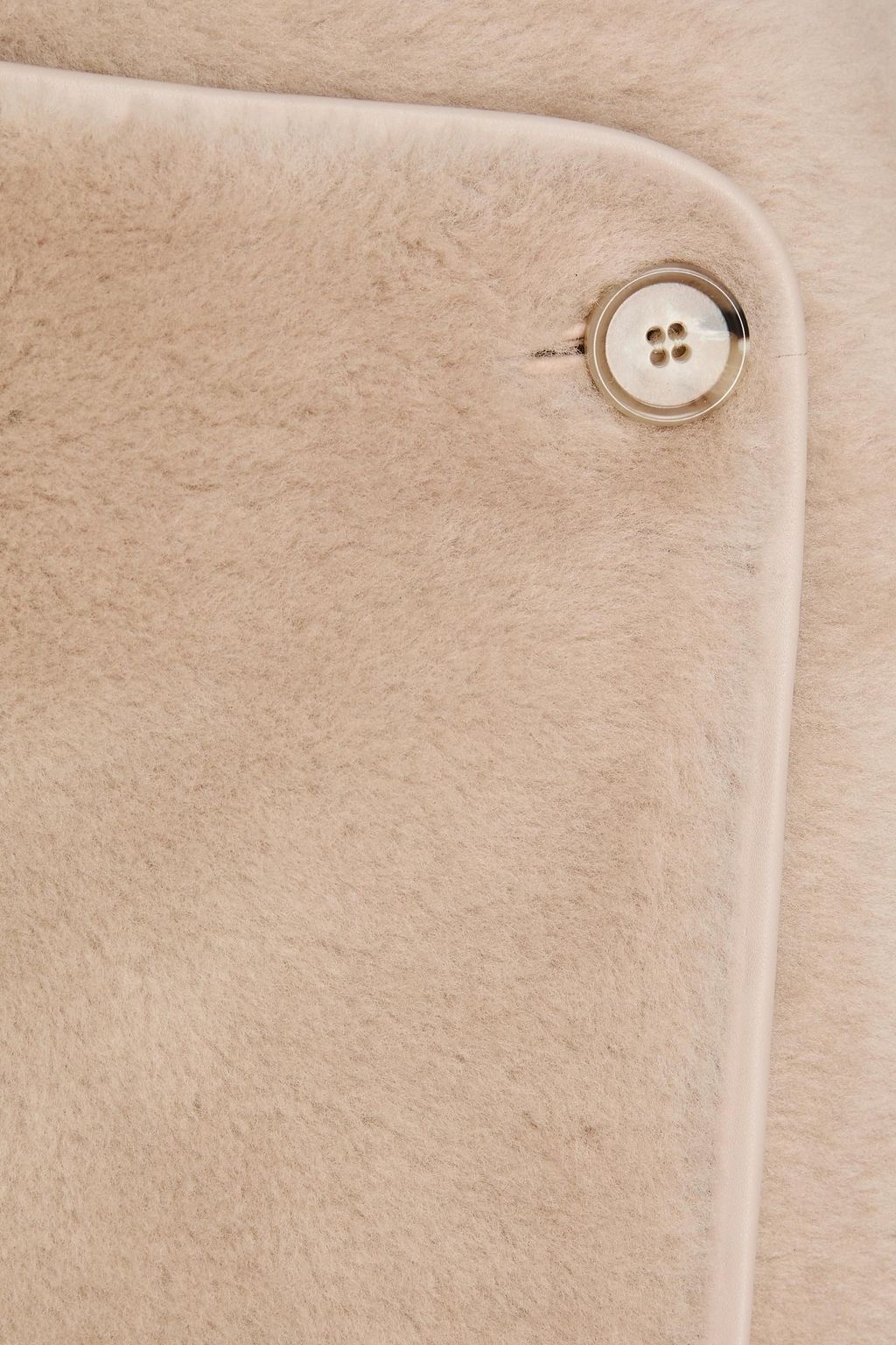 BY MALENE BIRGER تنورة قصيرة من صوف ناعم بتأثير ملتف