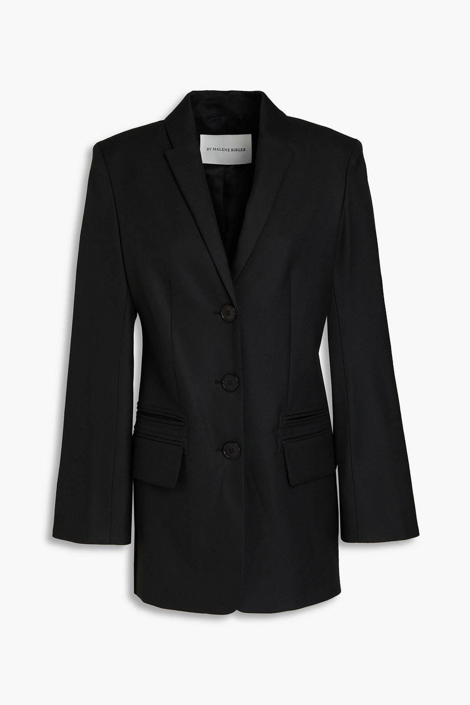 By Malene Birger Porter Twill Blazer In Black