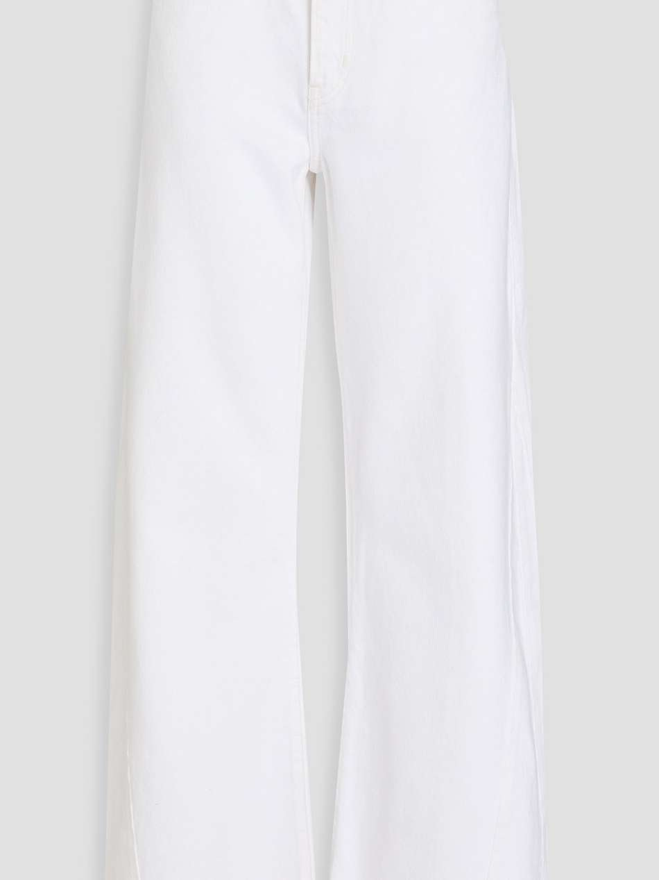 high-rise wide-leg jeans