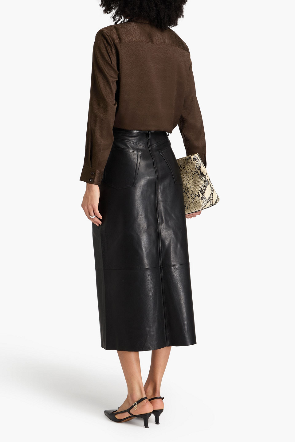 FRAME SATIN-JACQUARD SHIRT
