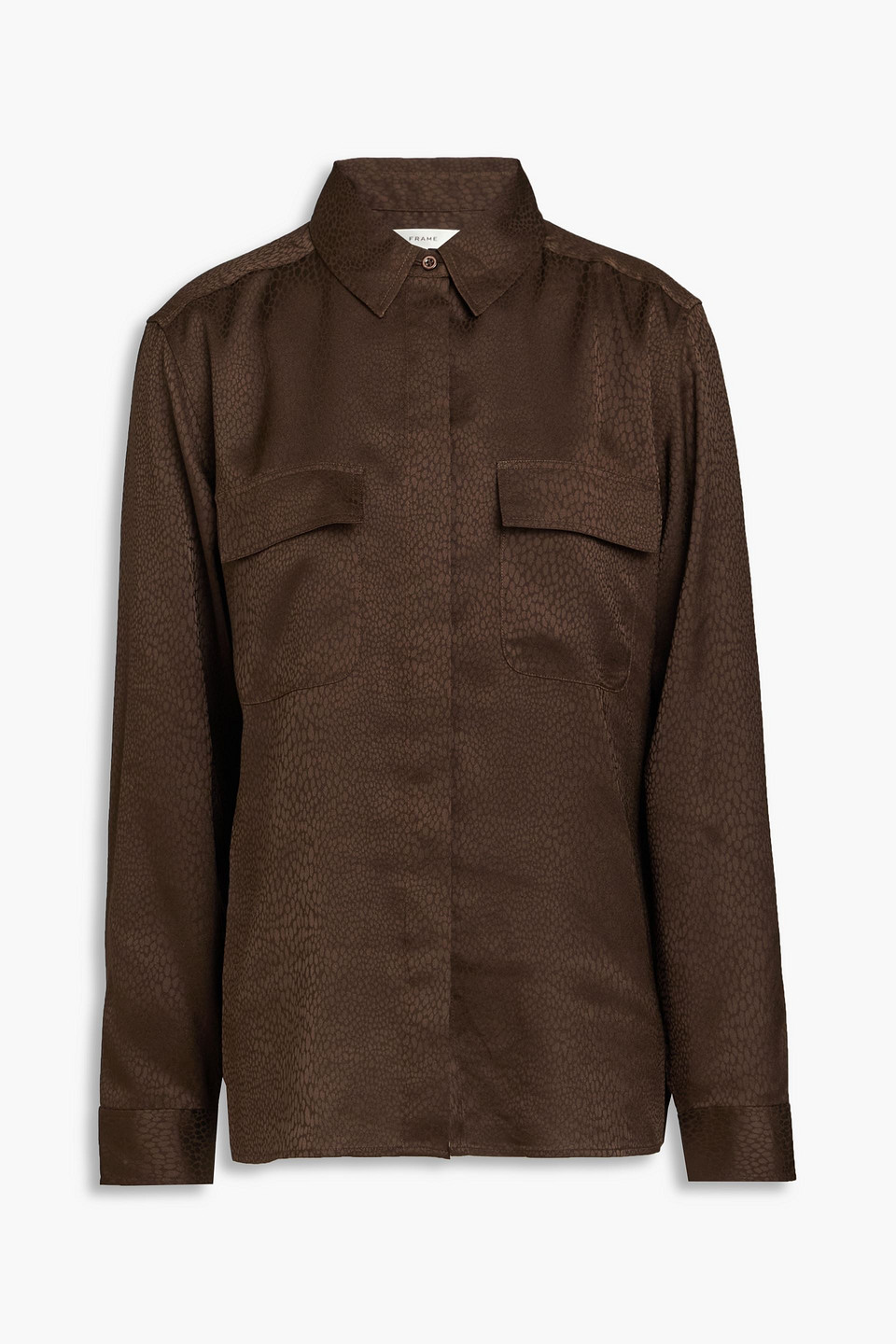 FRAME SATIN-JACQUARD SHIRT