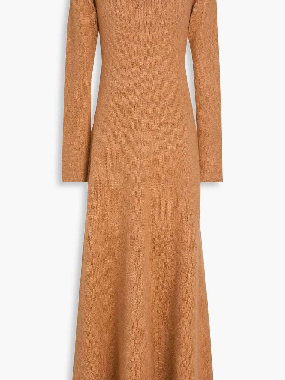 brinah brushed knitted midi dress