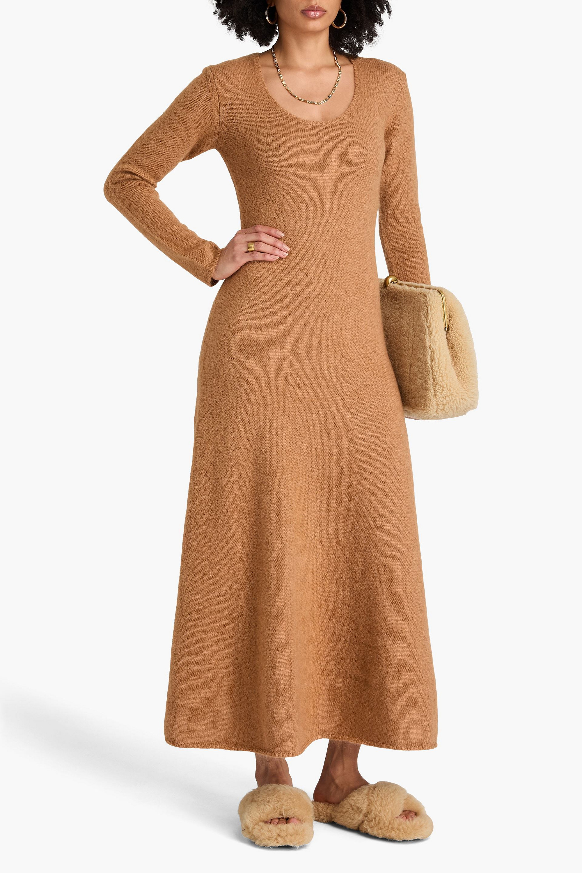 By Malene Birger Brinah brushed knitted midi dress