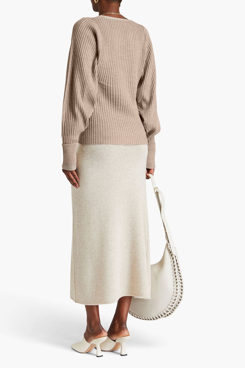 BY MALENE BIRGER كنزة رياضية "كادنيس" من الصوف المضلّع