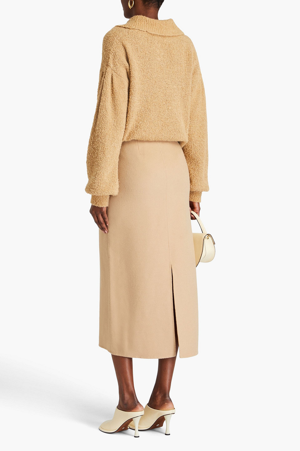 By Malene Birger Palomie Midi Skirt In Beige
