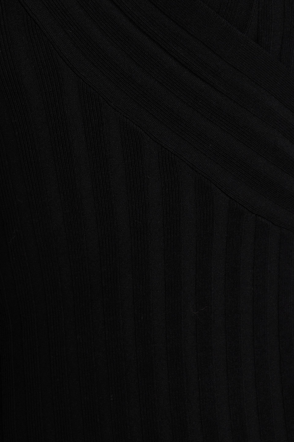 By Malene Birger Gilena Ribbed Ecovero™-blend Midi Wrap Dress In Black