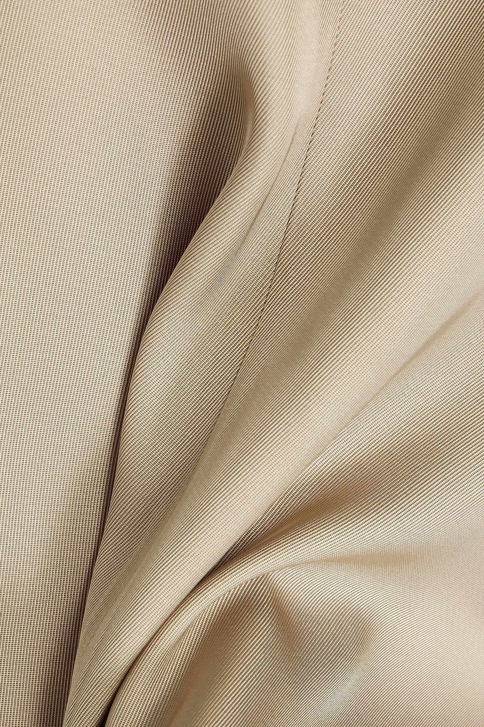 By Malene Birger Calias Satin-twill Blouse In Beige