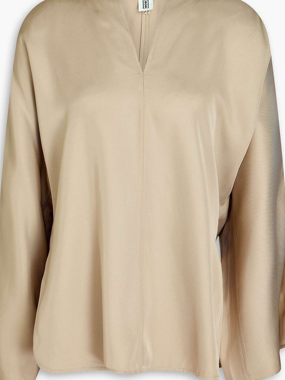 calias satin-twill blouse