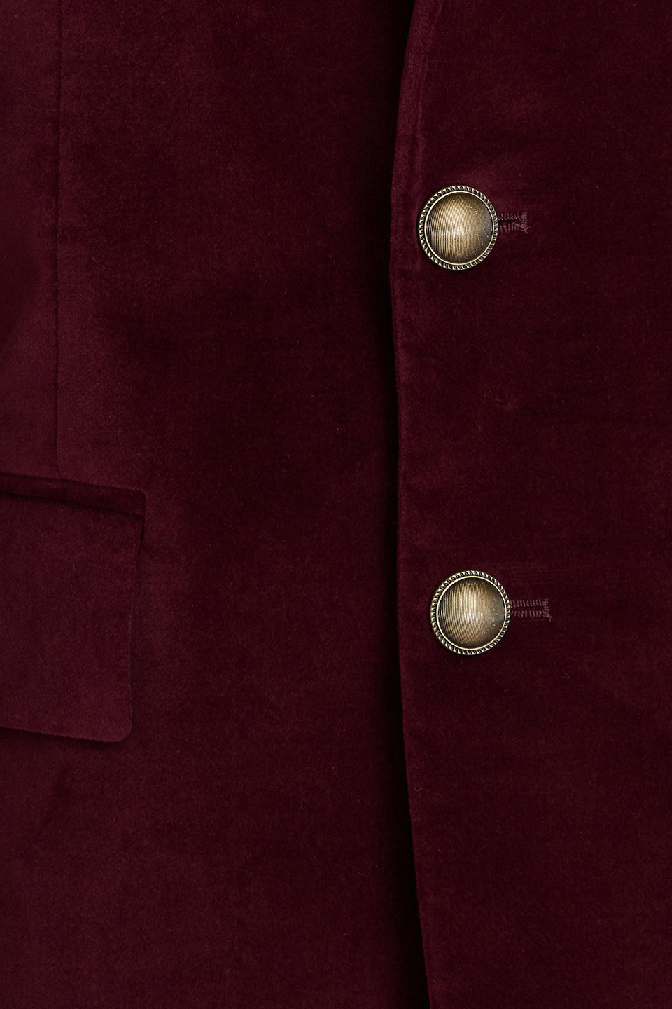Frame Cotton-blend Velvet Blazer In Grape