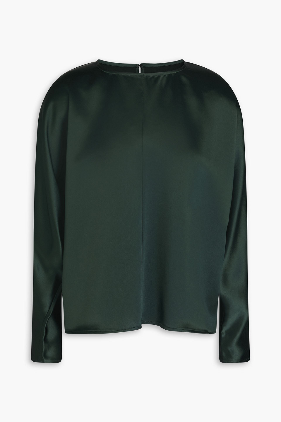 By Malene Birger Odelleys Satin Blouse In Dark Green