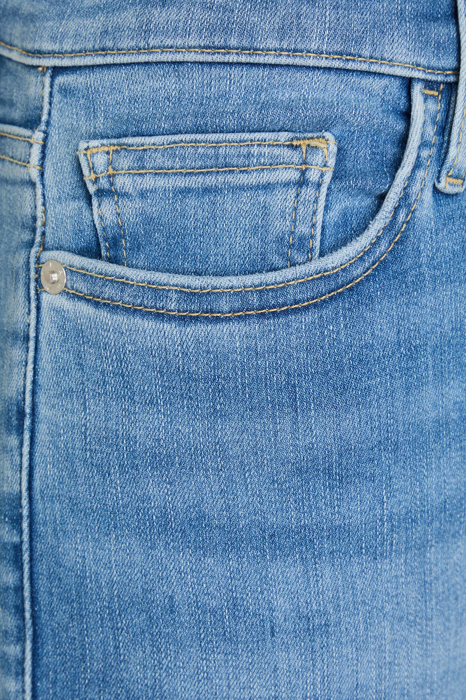 FRAME LE HIGH SKINNY FADED HIGH-RISE SKINNY JEANS