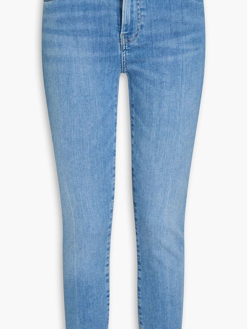 le high skinny faded high-rise skinny jeans