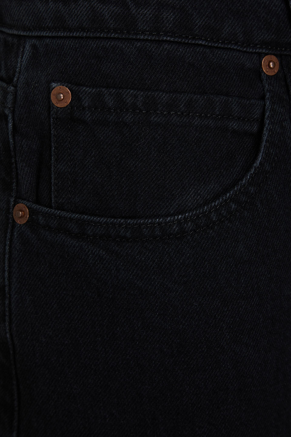 Shop Frame High-rise Wide-leg Jeans In Black
