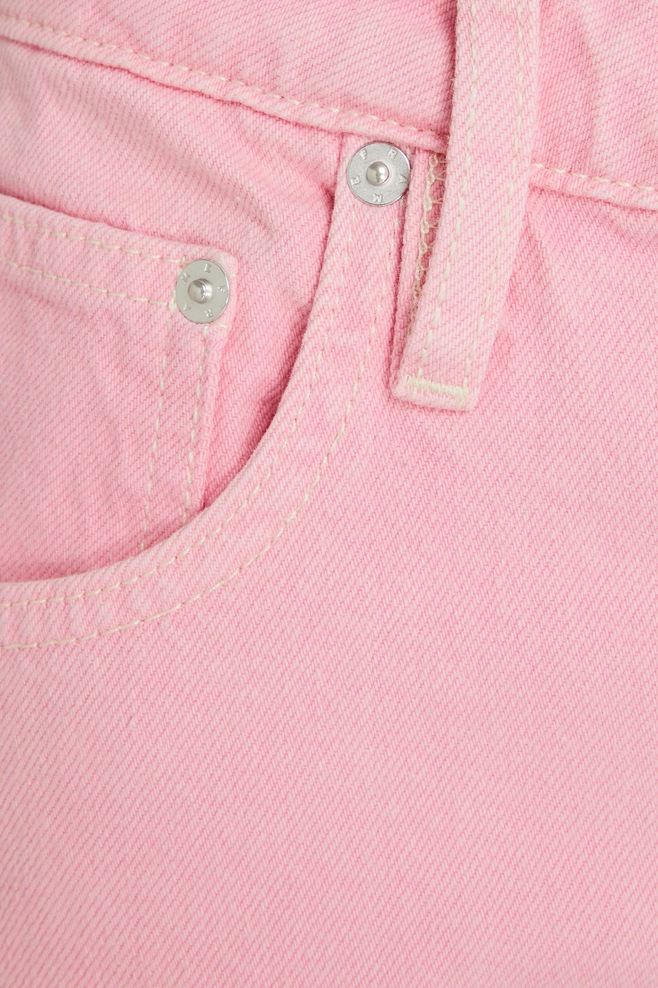 Frame Long Barrel Jeans Washed Dusty Pink In Pink