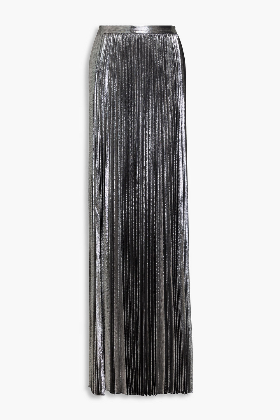 Retroféte Cressida Pleated Maxi Skirt In Gunmetal