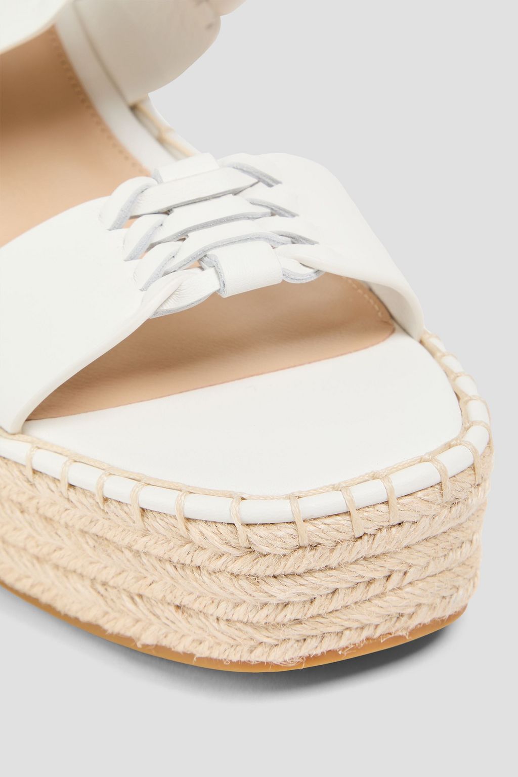 VERONICA BEARD Riya leather espadrille wedge sandals