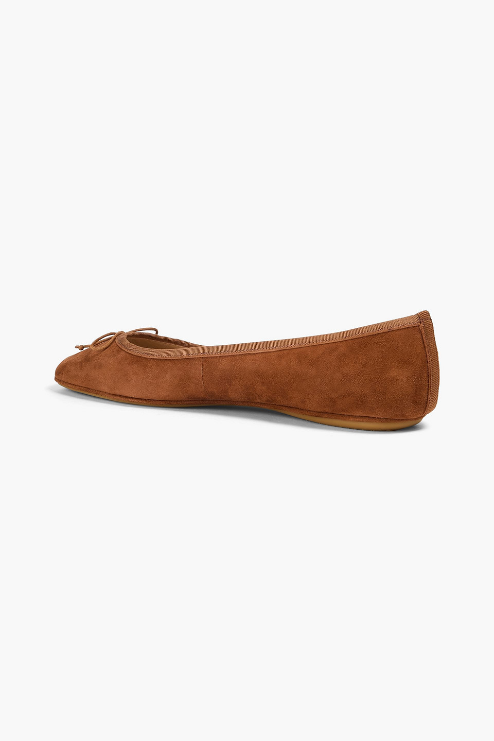 VERONICA BEARD BEATRIX BOW-DETAILED SUEDE BALLET FLATS