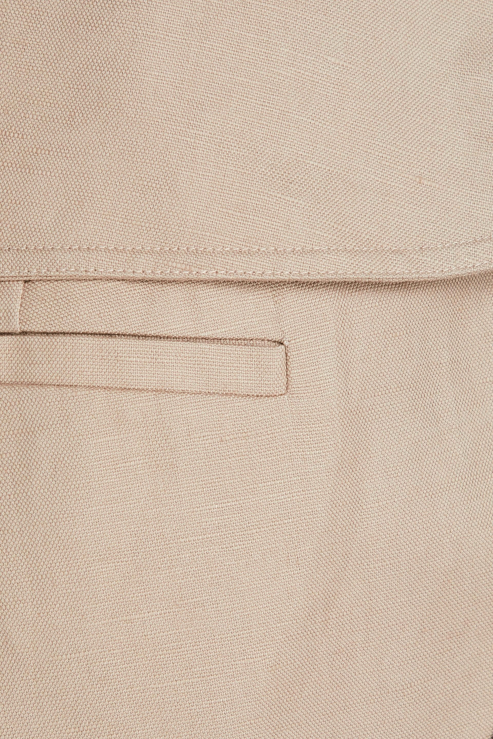 Frame Shorts Aus Einer Baumwoll-leinenmischung In Beige