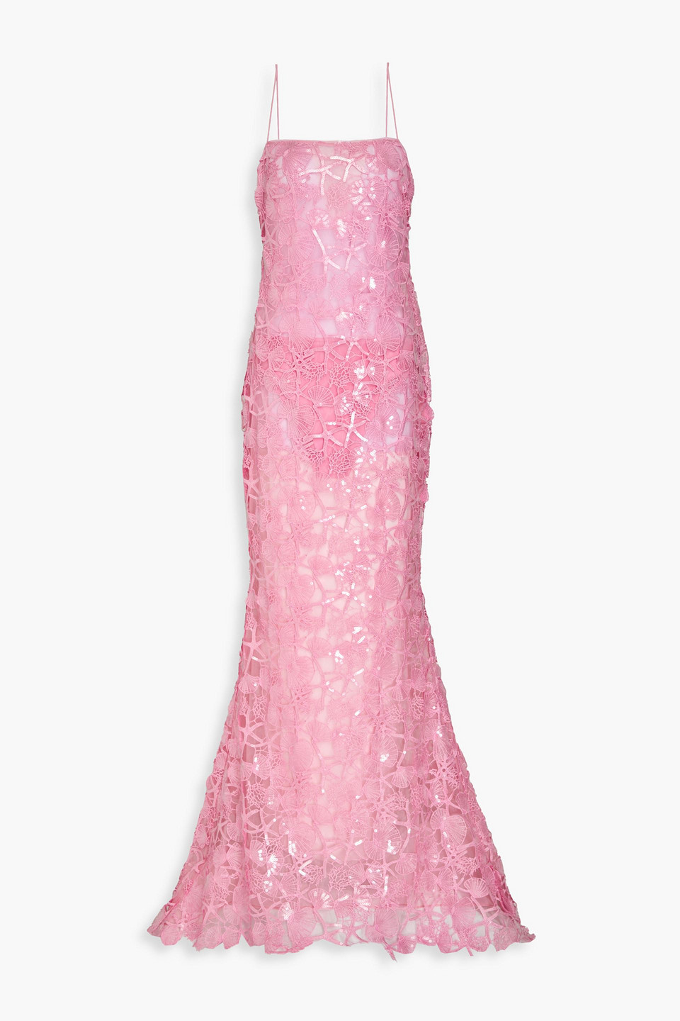 RETROFÉTE DELAINA SEQUIN-EMBELLISHED LACE AND ORGANZA GOWN