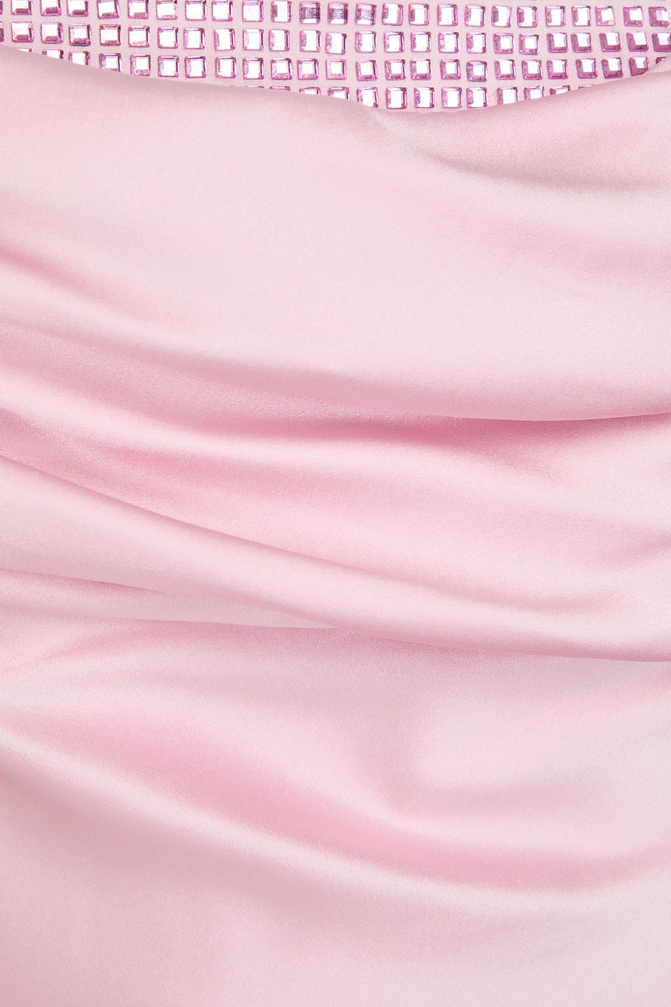 Retroféte Emery Crystal-embellished Stretch-silk Satin Gown In Baby Pink