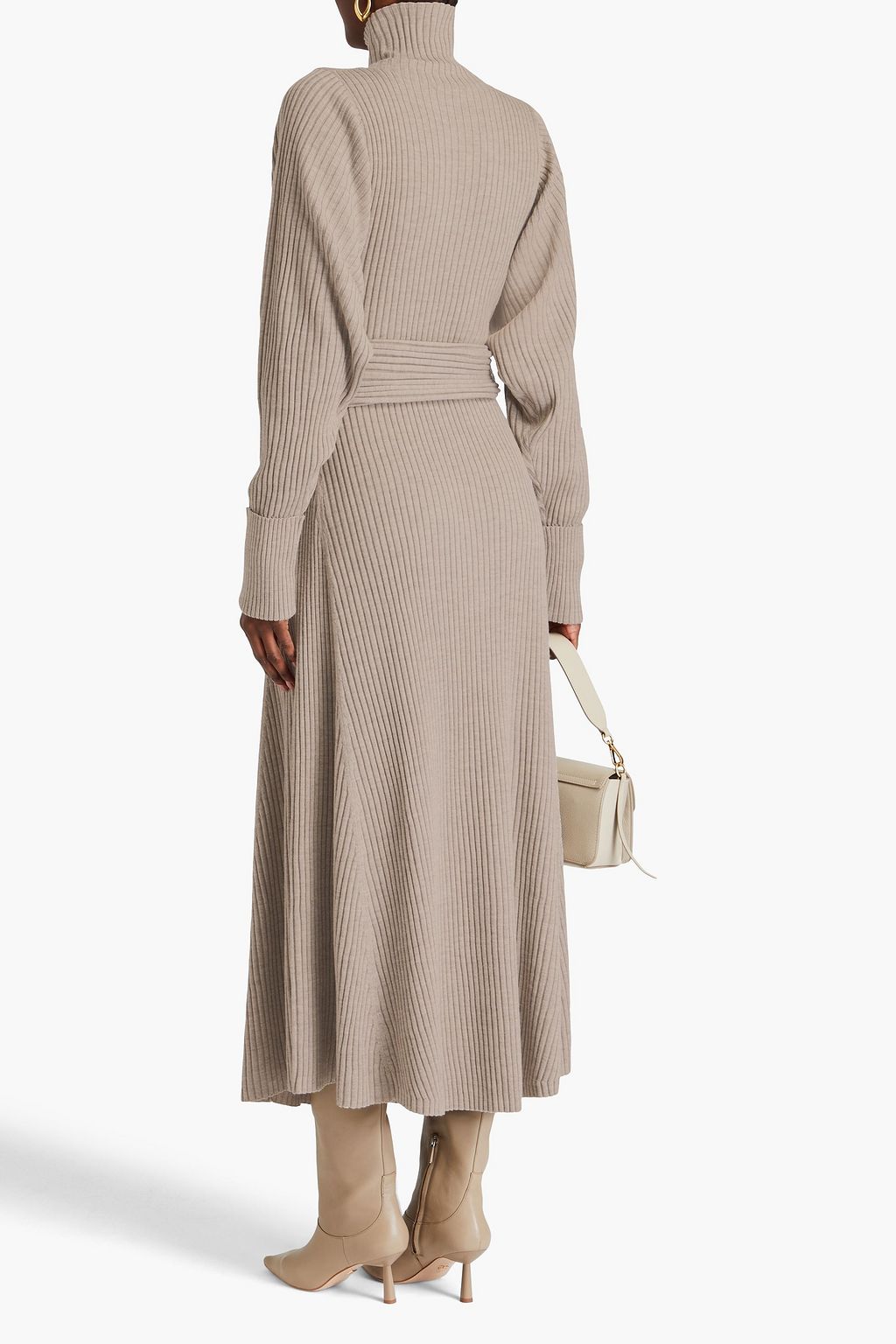 BY MALENE BIRGER Sloana ribbed wool turtleneck midi dress